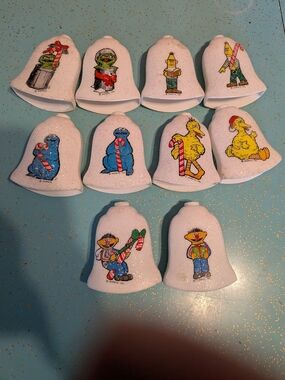 Vintage Sesame Street Holiday  Light Covers- Set of 10